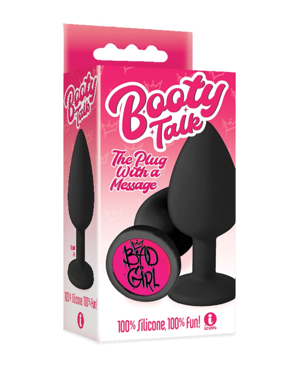 Make your bad girl status known in the bedroom!
Wear your b... Icon Brands - Booty Talk Bad Girl Plug - Black photo-5