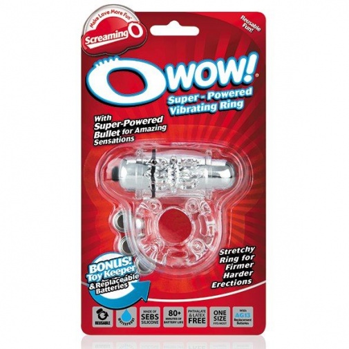 The Screaming O - Owow Clear 震动环 - 银色 照片