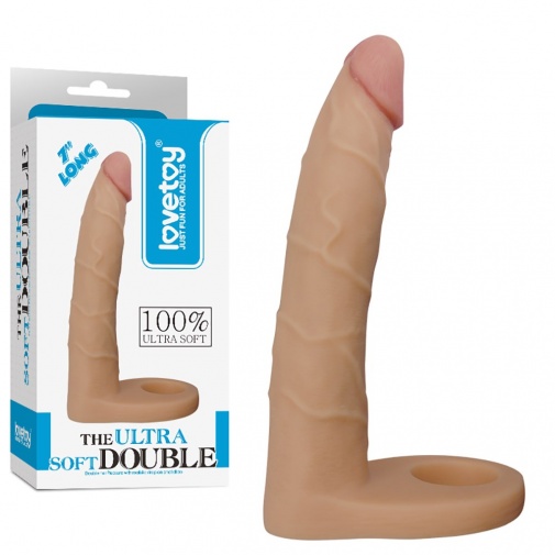 Lovetoy - 7" Ultra Soft Double Dildo - Flesh photo