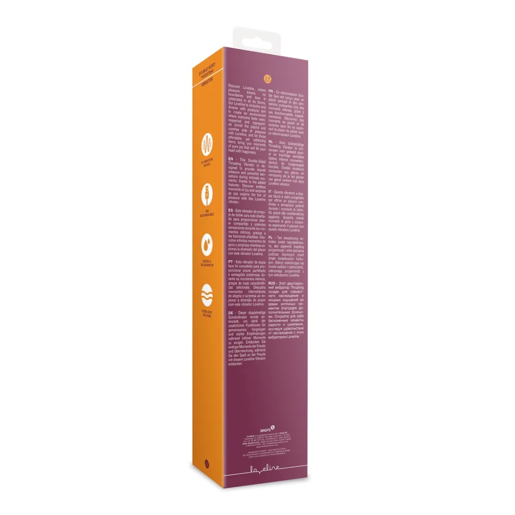 This Double-Sided Thrusting Vibrator is designed to provide ... Loveline - Double Sided Thrusting Vibrator - Red photo-10