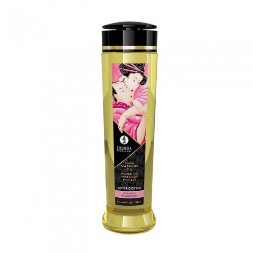 Shunga - 催情玫瑰花瓣按摩油 - 240ml 照片
