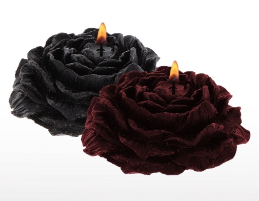 Taboom - Rose Drip Candles 2pcs - Black/Red photo