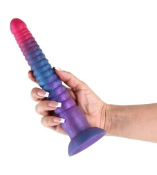 NS Novelties - 9" Colours Stacked Dildo - Pink/Blue photo