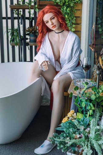 Mira European Realistic Sex Doll, Red Hair, Ultra Soft Silicone 172 cm (5’6 ft)  photo