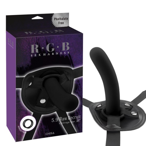 Chisa - Raw Recruit Strap-On M - Black photo
