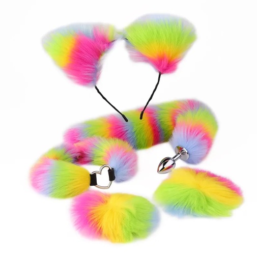 MT - Tail Plug Set 4pcs - Rainbow photo