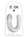 King Cock - 雙頭柔軟仿真假陽具 中碼 - 透明 照片-3