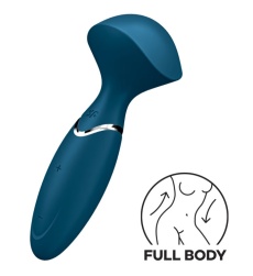 Satisfyer - 迷你奇迹按摩棒 - 蓝色 照片