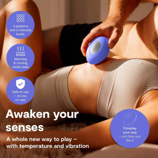 We-Vibe - Temp 可调节冷热感按摩器 - 薰衣草蓝 照片
