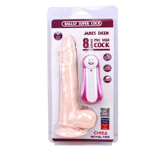Chisa - James Deen 8.5″震动假阳具 - 肉色 照片