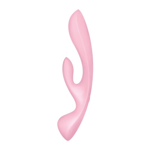 Satisfyer - 三重刺激兔子震动棒 - 粉红色 照片
