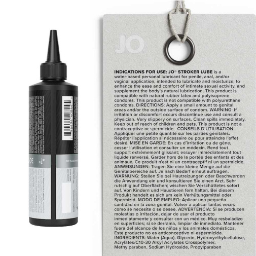 JO - Stroker 男士自慰專用水性潤滑劑 - 240ml 照片