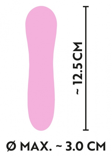 Cuties - Grooved Mini Vibrator - Pink photo