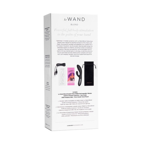 Le Wand - Blend 兔子震动棒 - 黑色 照片