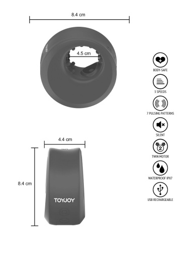 ToyJoy - Zephyr Pulse Stroker - Blue photo