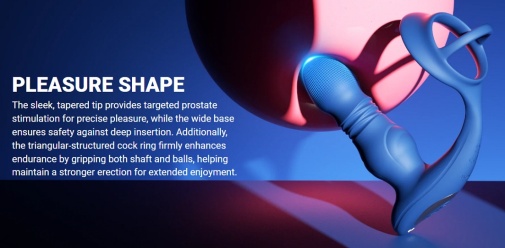 Honey Play Box - Cyrus App Thrusting Prostate Massager - Black photo