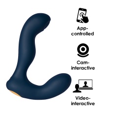 SVAKOM - Iker Neo Interactive Prostate Perineum Vibrator - Navy Blue photo