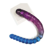 Icon Brands - Shades Jelly 双头假阳具 - 蓝/紫色 照片
