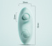 Erocome - 海馬座 APP 控制 迷你震動器 - 藍色 照片-15