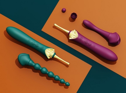 Zalo - Bess 2 Heating Dual Vibrator - Turquoise Green photo