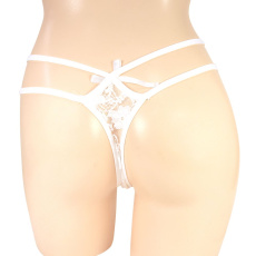 NPG - E063 Premium Lace Thong - White photo