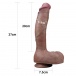 Lovetoy - 10.5'' 双层白金矽胶仿真阳具 照片-20