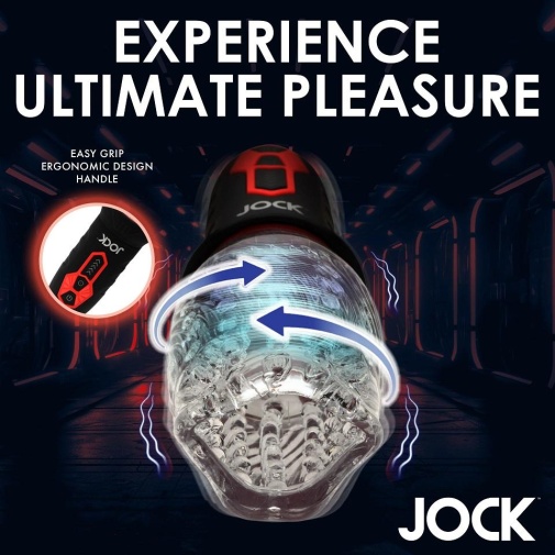 Jock - Spinning Vibro Masturbator - Black photo