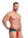 Mister B - Urban Lisbon Jock Brief  露股内裤 - 红色/绿色 - 中码 照片-5