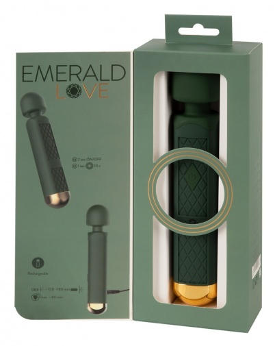 Emerald Love - Luxurious Wand Massager - Green photo