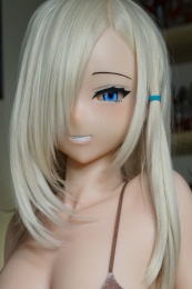 Kasumi 动漫风金发巨乳小娇妻 F罩杯灵活骨架 柔软矽胶仿真性爱娃娃 147 cm 照片