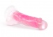 Neo Elite - Glow in the Dark Paradise Dildo 19cm - Neon Pink photo-5