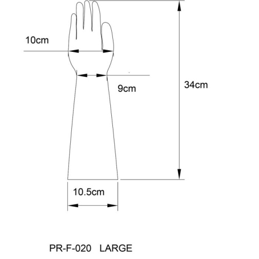 Prowler - Latex Gloves - Black - L photo