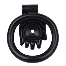 FAAK - Hand Shaped Resin Chastity Cage - Black 照片