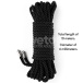 Lovetoy - Rebellion Reign Silky Bondage Rope 10m - Black photo-4