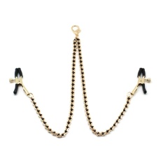 Liebe Seele - Nipple Clamps w Chain - Gold photo