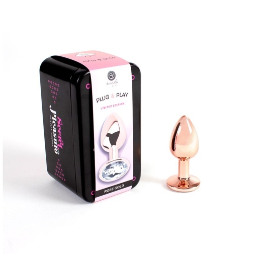 Secret Play - Metal Anal Plug S - Rose Gold photo