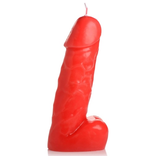 Master Series - Passion Pecker Dick Drip Candle - Red photo