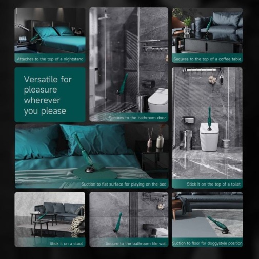Zalo - Sesh APP Thrusting Sex Machine - Turquoise Green photo
