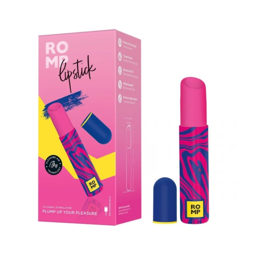 ROMP Lipstick is a clitoral stimulator featuring Pleasure Ai... Romp - Lipstick - Pink photo-9