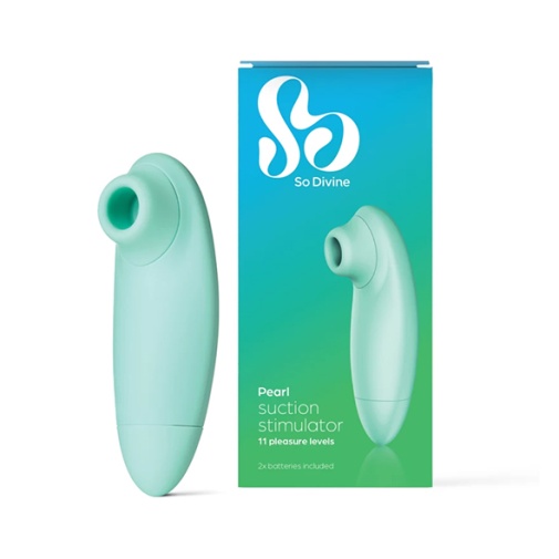 So Divine - Pearl Clit Stimulator - Aqua photo