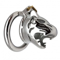 FAAK - Tiger Chastity Cage 45mm - Silver photo