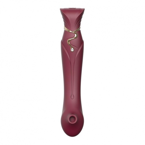 Zalo - Queen APP Heating Vibro Set - Wine Red photo
