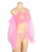 Ohyeah - Sexy Mesh Set - Pink - L photo-7