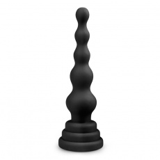 Easytoys - Beaded Cone Anal Plug - Black photo