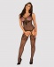 Obsessive - Bodystocking G323 - Black - XL/XXL photo-3