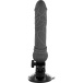 Basecock - 震动仿真假阳具 19.5cm - 黑色 照片-4
