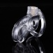 MT - Plastic Chastity Cage w Magic Lock - Clear photo-2