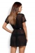 Obsessive - Alluria Peignoir & Thong - Black - S/M photo-2