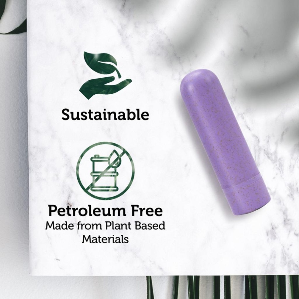 The Gaia Eco Rechargeable Bullet is an eco-conscious vibrato... Gaia - Eco Rechargeable Bullet - Lilac photo-3