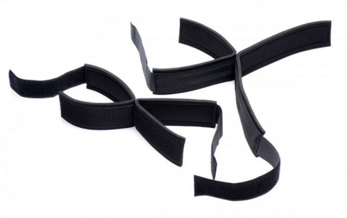 Frisky - Two Timer Double Leg and Arm Restraints - Black photo
